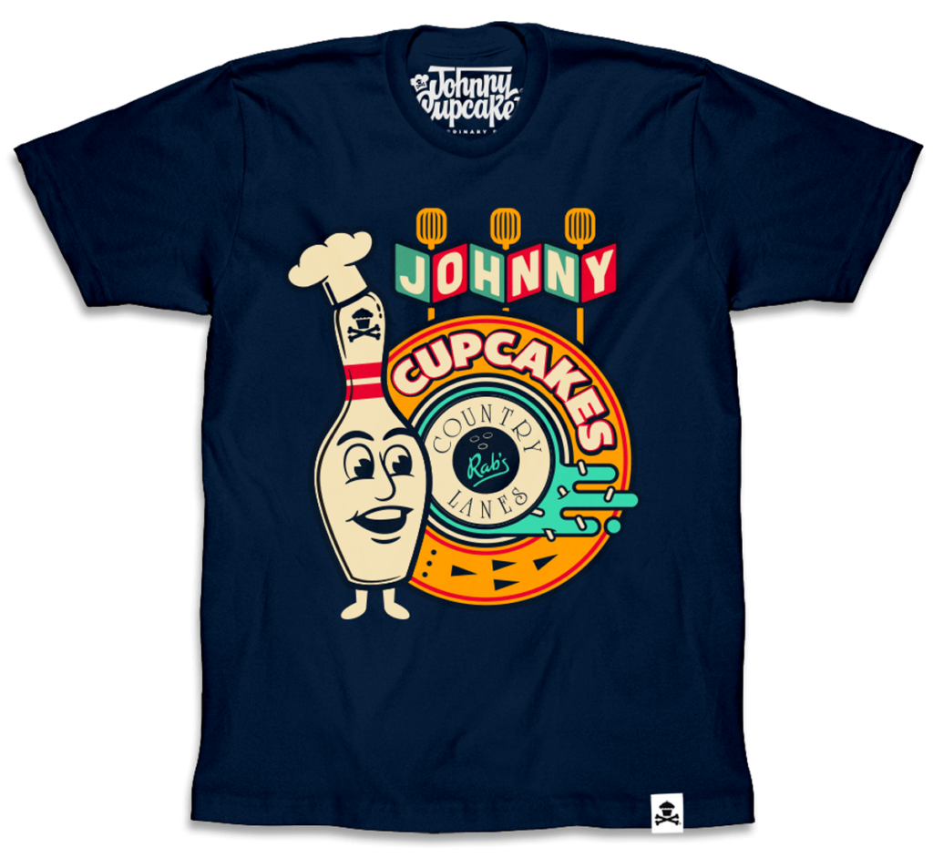 Limited Edition Rab’s Johnny Cupcakes TShirt Rab's Country Lanes