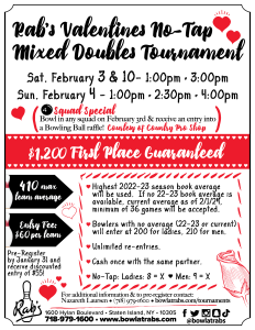 2023 Valentines Mixed Doubles No Tap Flyer