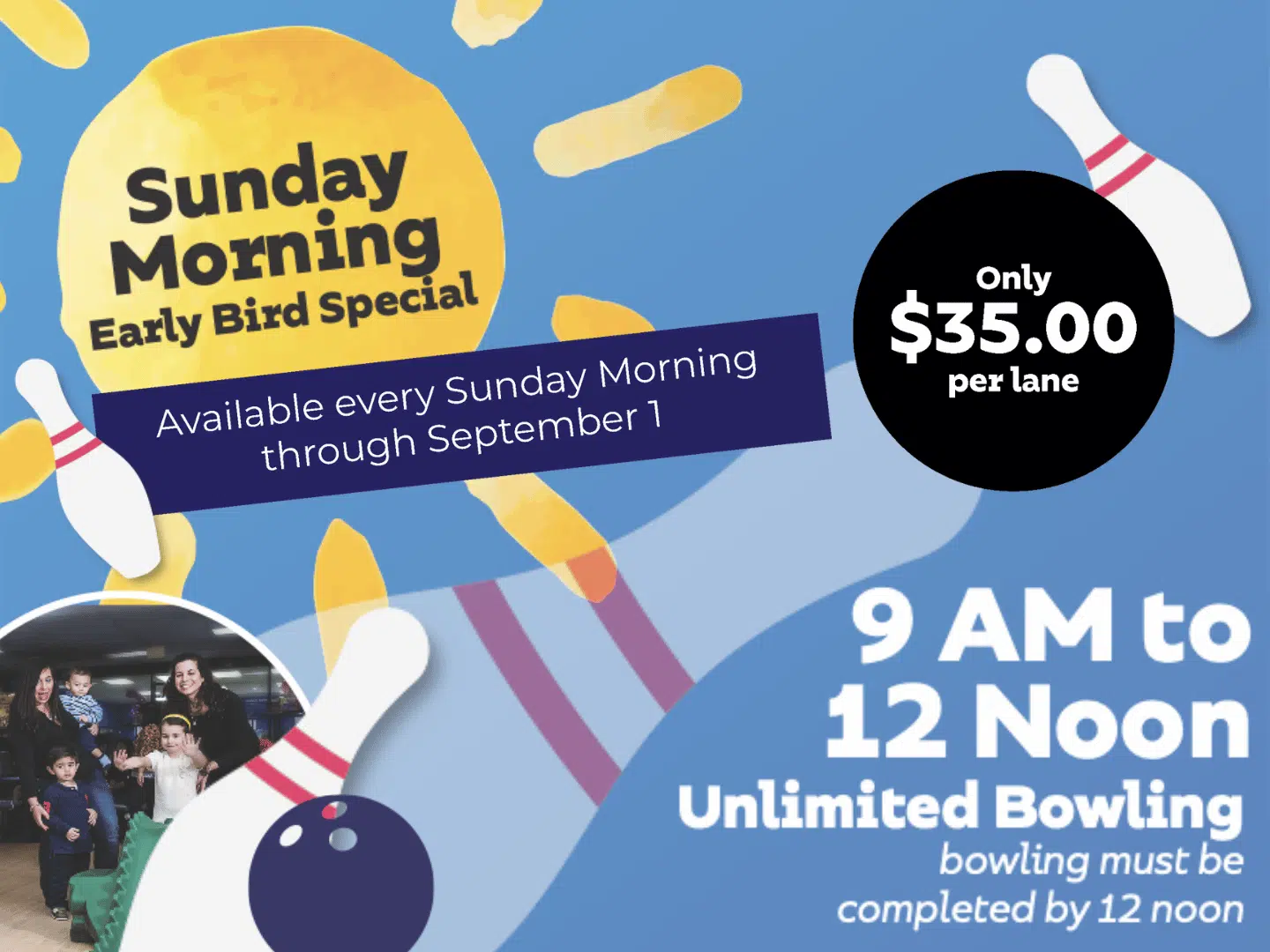 Sunday Morning Early Bird Banner